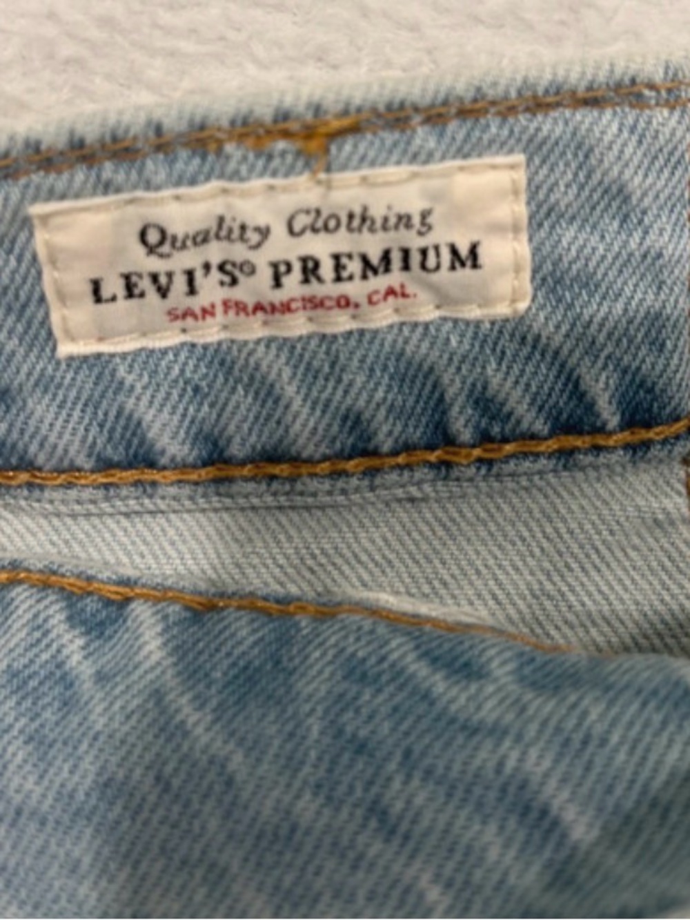 Levi Strauss 502 Regular Tapered Fit Denim Jeans with Leather Patch Size W34 L30 - Picture 2 of 4